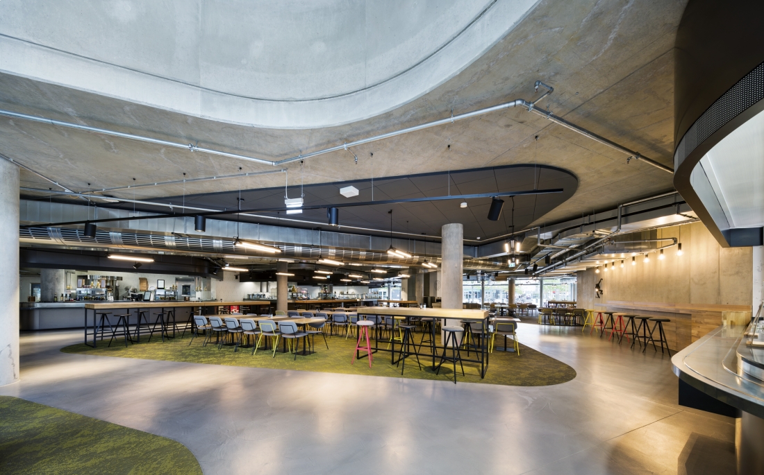 zalando Headquarter  Foodcourt Construction